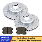 Front Rotors & Brake Pads Kit for Dodge Challenger Charger (RWD V6)