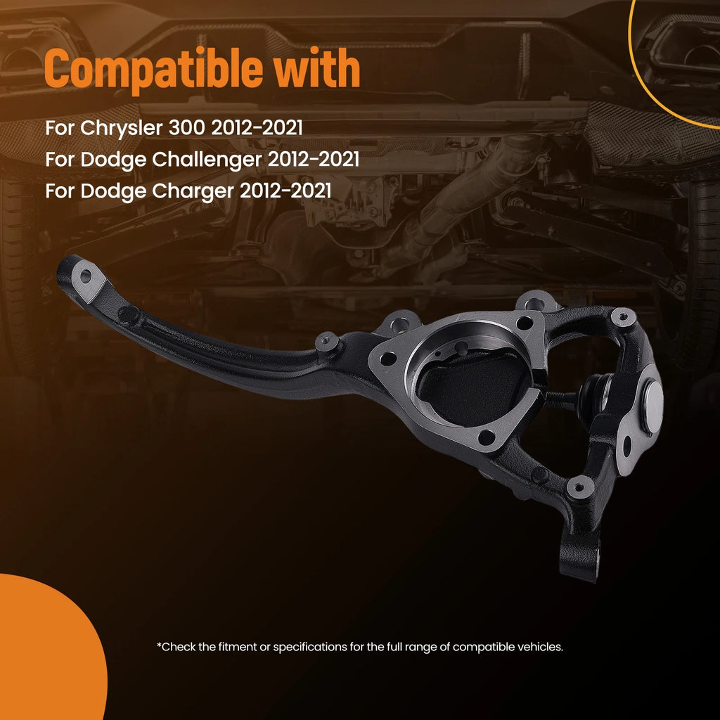 Front Left Steering Knuckle for Chrysler 300 Dodge Charger (2012–2021) 05168421AF