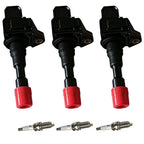Set of 3 Ignition Coils & Iridium Spark Plugs for Honda Insight (2000–2006)