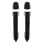 Set of 2 Exterior Rear Door Handles for Toyota RAV4 (2001–2012) - Black