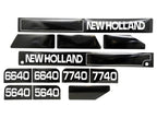 Bonnet Decal Set for New Holland 5640 6640 7740 Tractors