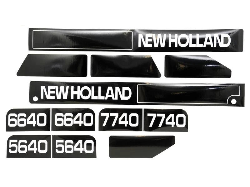 Bonnet Decal Set for New Holland 5640 6640 7740 Tractors