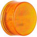 Set of 4 Red & Amber 2" Round LED Clearance Side Marker Lights for Trailer