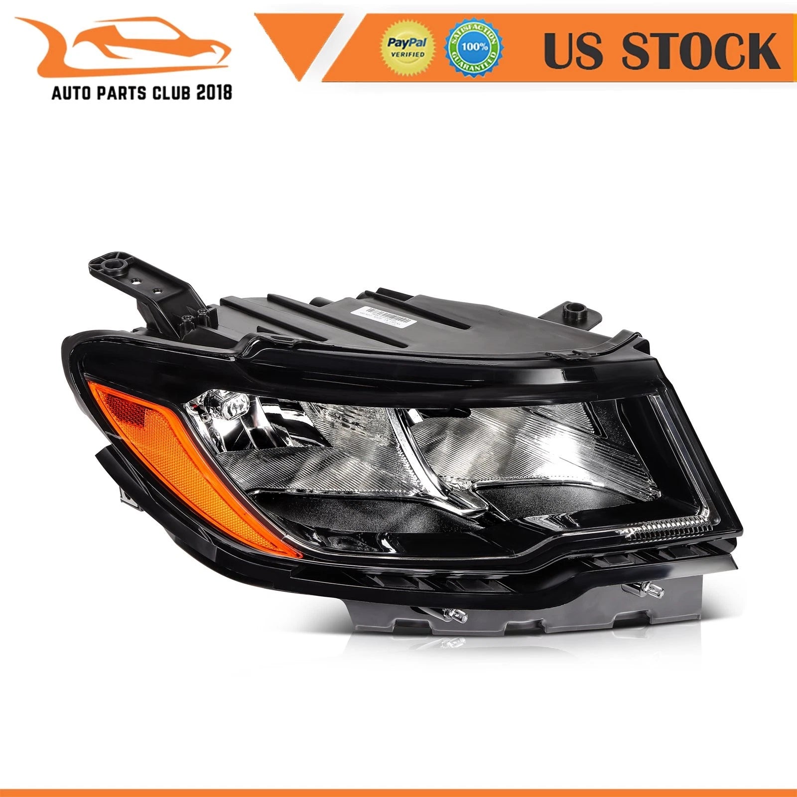 Headlamp Assembly for Jeep Compass (2017–2021) Right Passenger Side