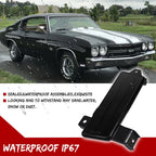 Smoked Lens White LED Front Side Marker Lights for Chevy Chevelle El Camino (1970)