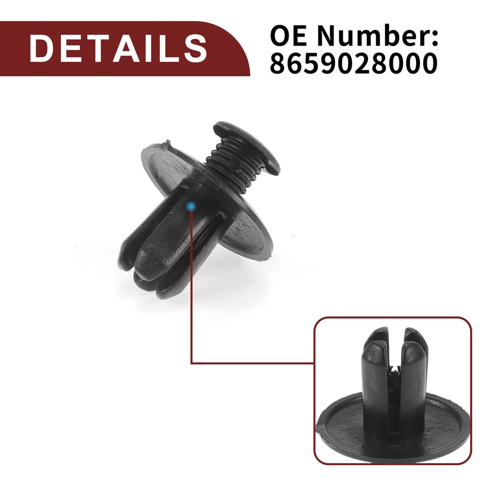 50 Pcs Front Fender Skirt Clip for Kia Soul 2010–2019, Kia Spectra