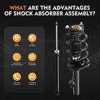 Set of 4 Front Quick Complete Struts & Rear Shocks for Ford Focus (2012-2013)