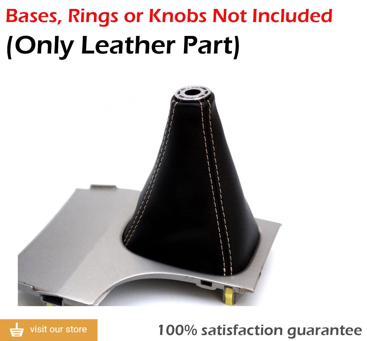 Leather Manual Shift Boot Cover for Toyota Camry (2007–2011) Beige Stitch