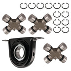 Rear Driveshaft Center Bearing + U Joint Kit for Ford F250 F350 (1999–2010)