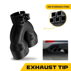 2.5" In 7" Out Stainless Steel Muffler Exhaust Tip for Universal (2010–2023)