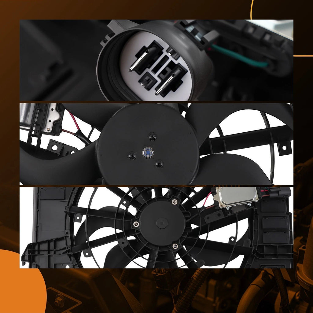 Radiator Cooling Fan Assembly for Jaguar XE XF (2016–2019)
