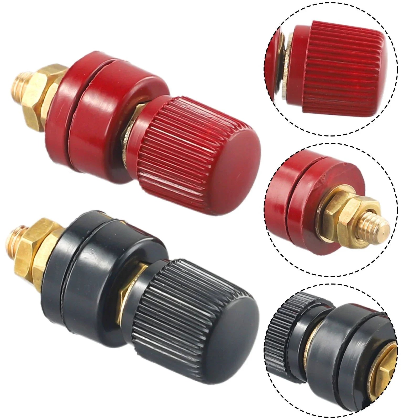 6mm Stud Remote Battery Power Junction Post Connector Terminal Kit
