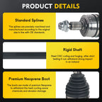 CV Axle Shaft Assembly for Dodge Dart (2013–2016) Front Right