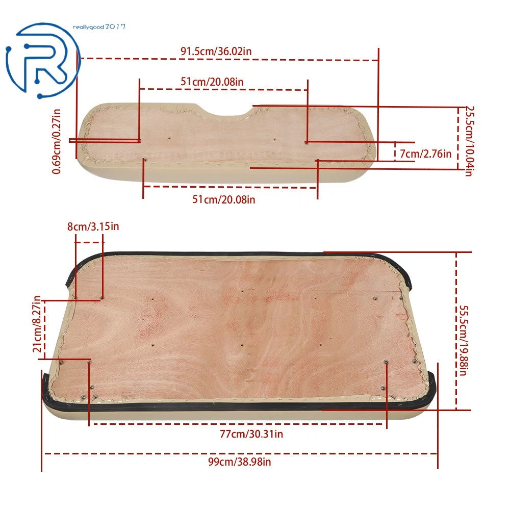 Front Seat Cushion for EZGO TXT/Medalist Golf Cart (1993–2013) Tan