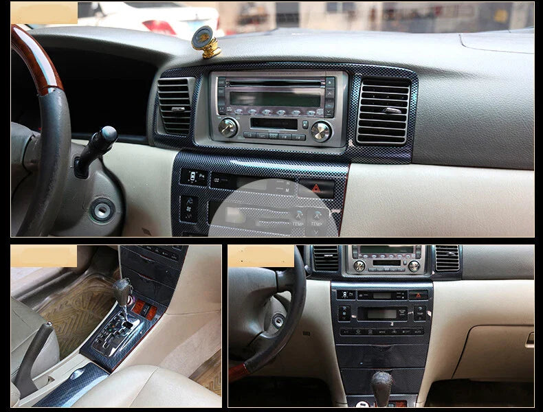 17x Carbon Patten Cover Trim for Toyota Corolla (2003–2008)