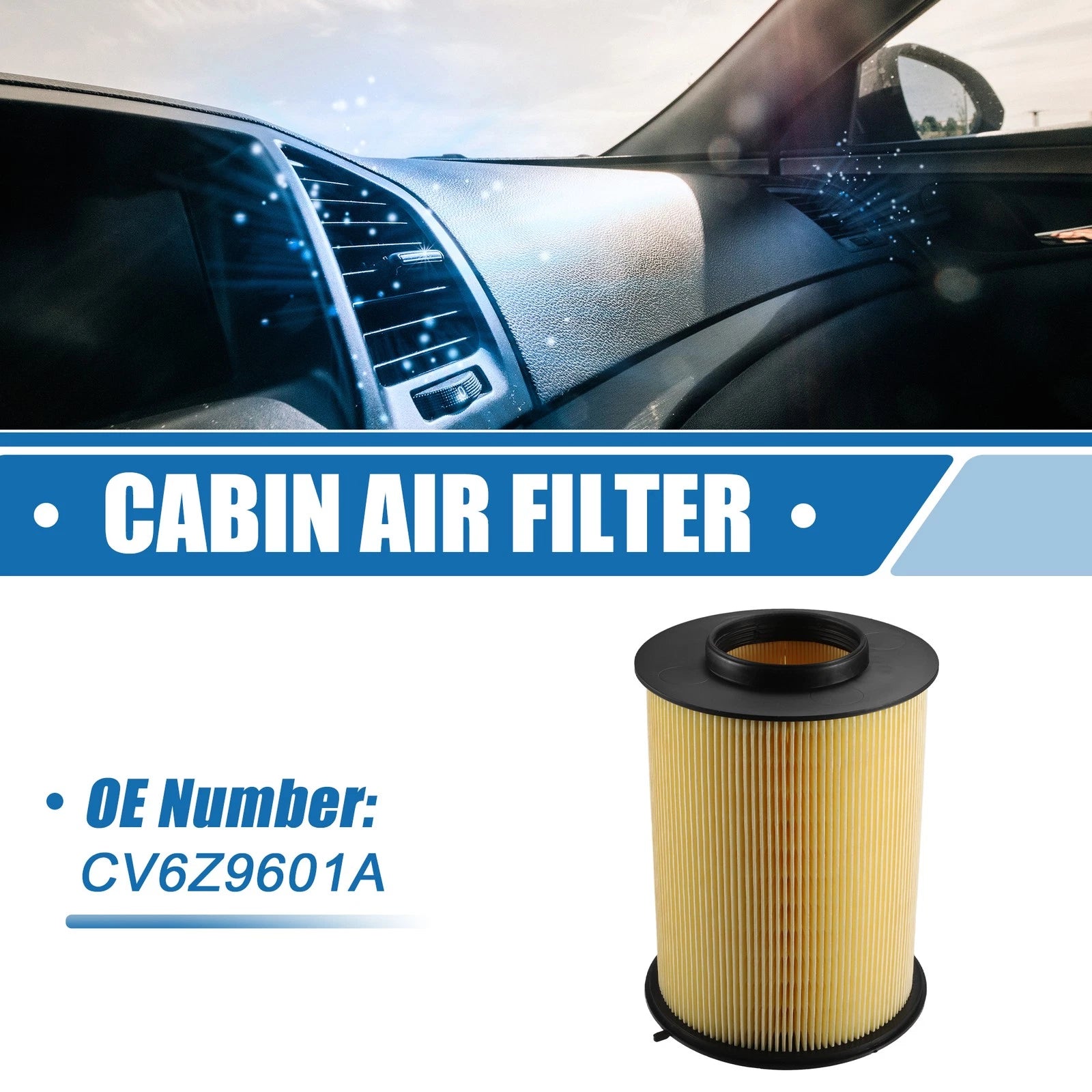 Cabin Air Filter No.CV6Z9601A & Engine Air Filter for Ford Escape (2013–2019)