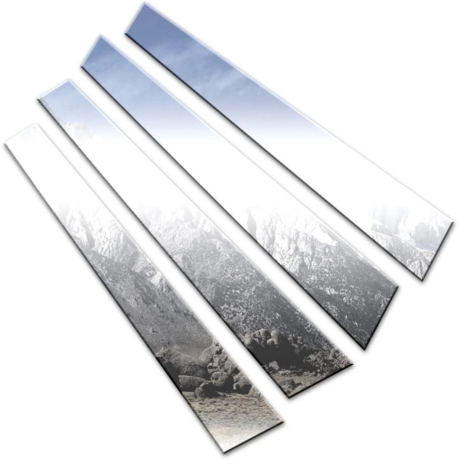 Luxury FX Chrome Pillar Post Trim 4pc for Mercedes E Class (2003–2009)
