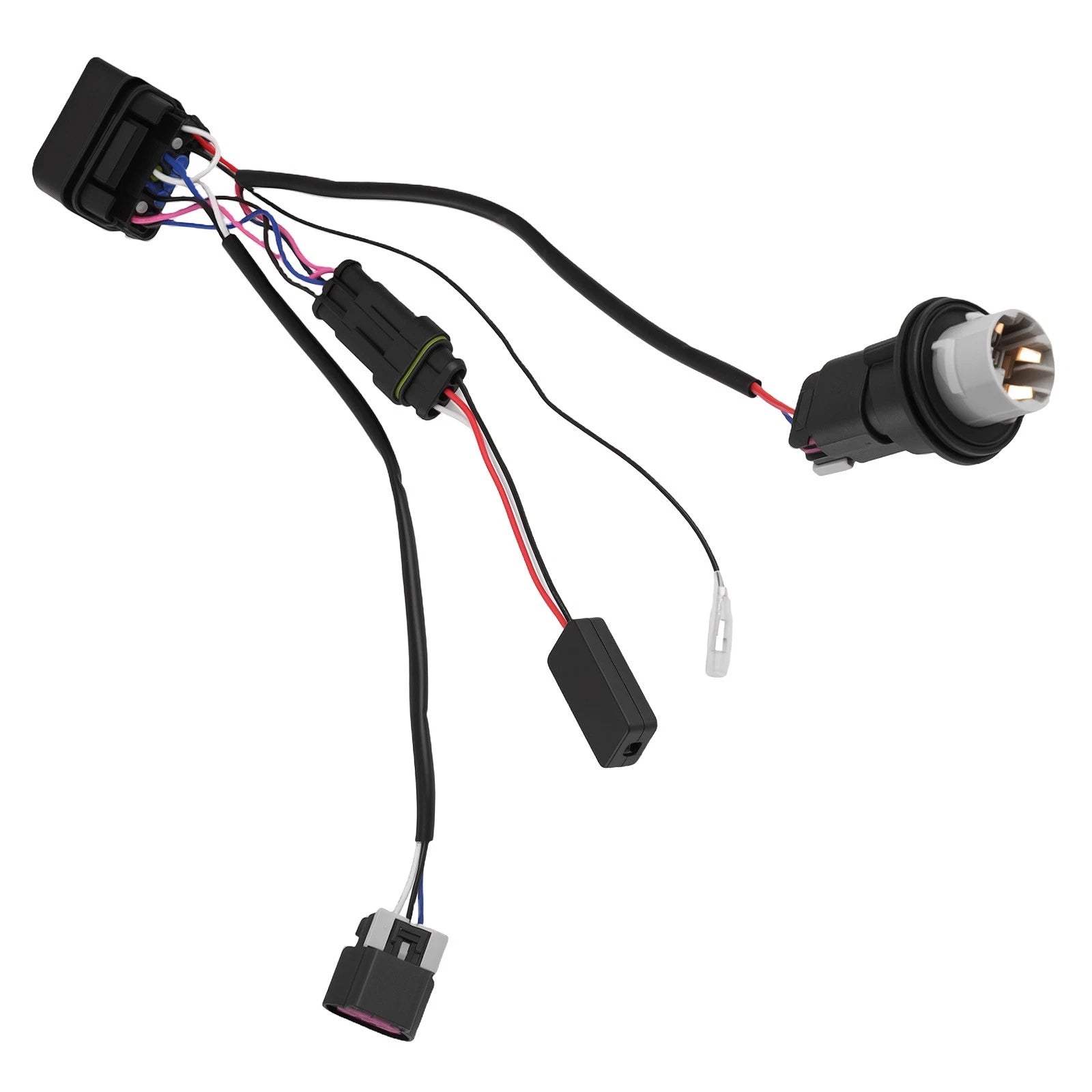 2X Headlight Wiring Harness Adapter for Dodge Ram 1500 2500 3500 (2013–2018)