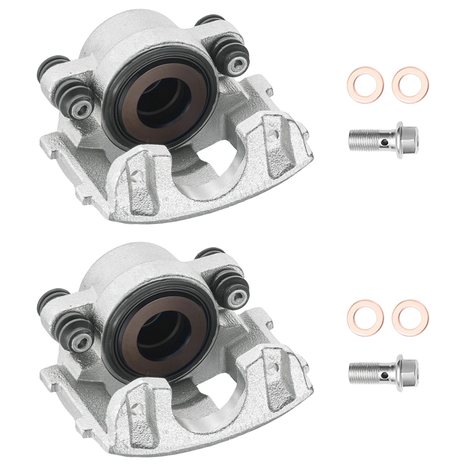 Set of 2 Front Left Right Brake Calipers for Jeep Wrangler TJ (1990–2006) Cherokee XJ