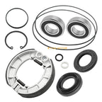 Rear Brake Drum Bearing Seals w/Shoes Kit for Honda Foreman Rubicon 500 (2001–2023)