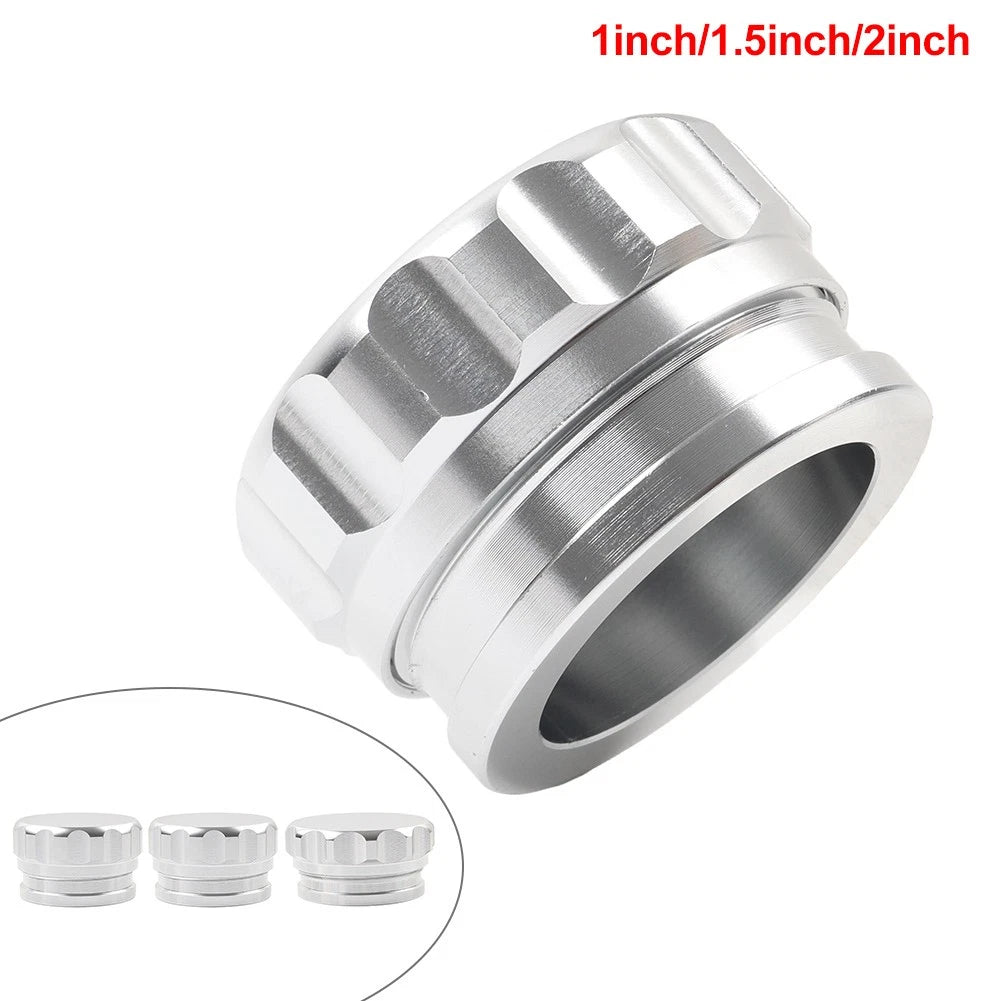 1" 1.5" 2" Silver Aluminium Weld On Filler Neck with Cap for Oil Fuel Water Tank