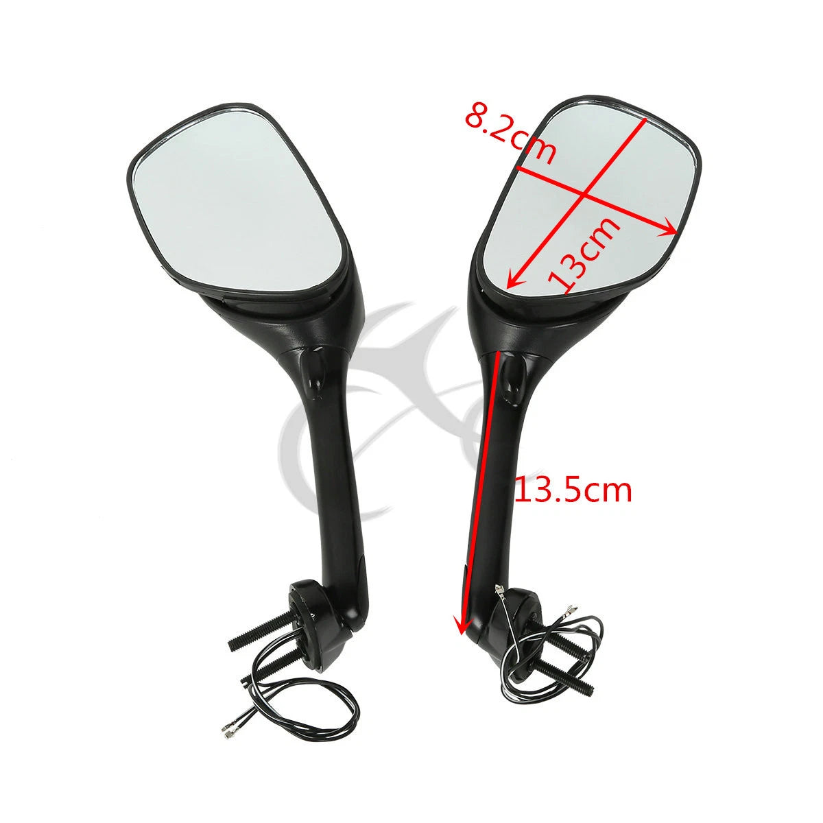 LED Amber Turn Signal Rear Mirrors for Suzuki GSXR1000 (2005–2016)