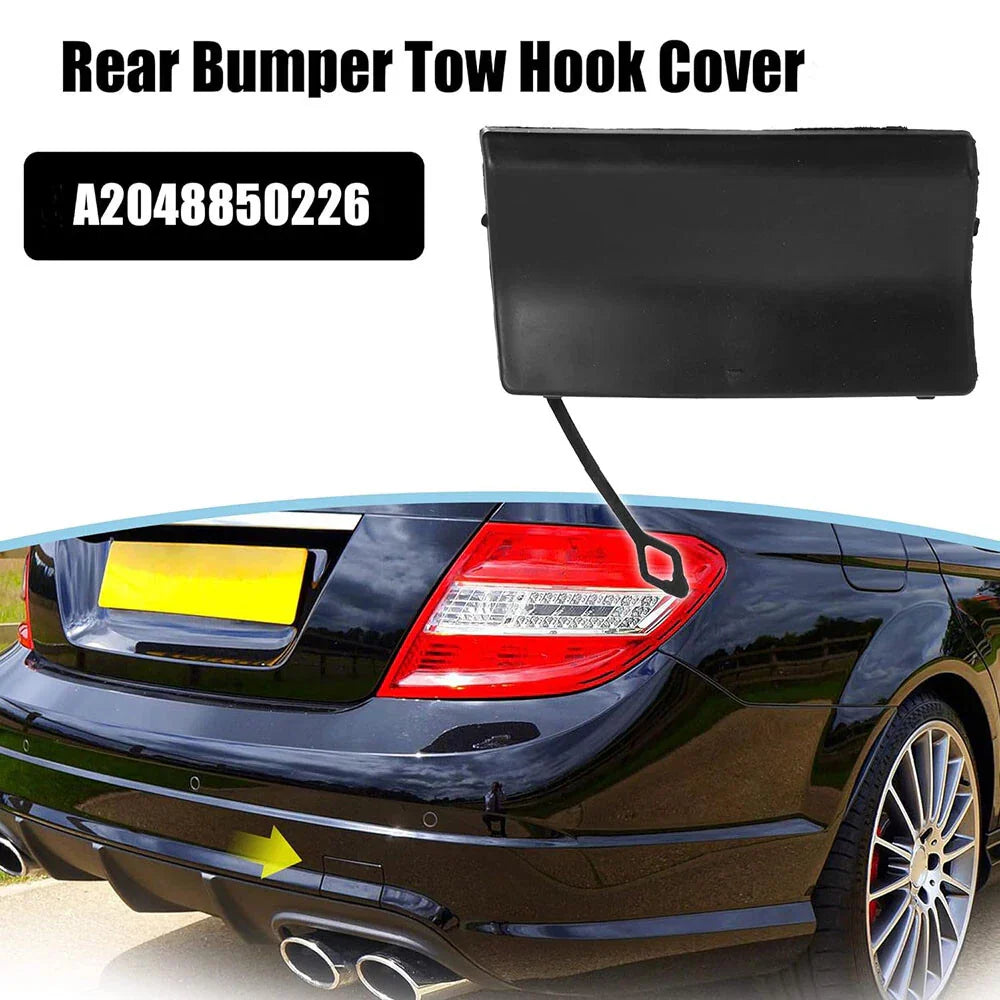 Rear Bumper Tow Hook Eye Cap Cover for Benz C280 C300 (2008-2015)