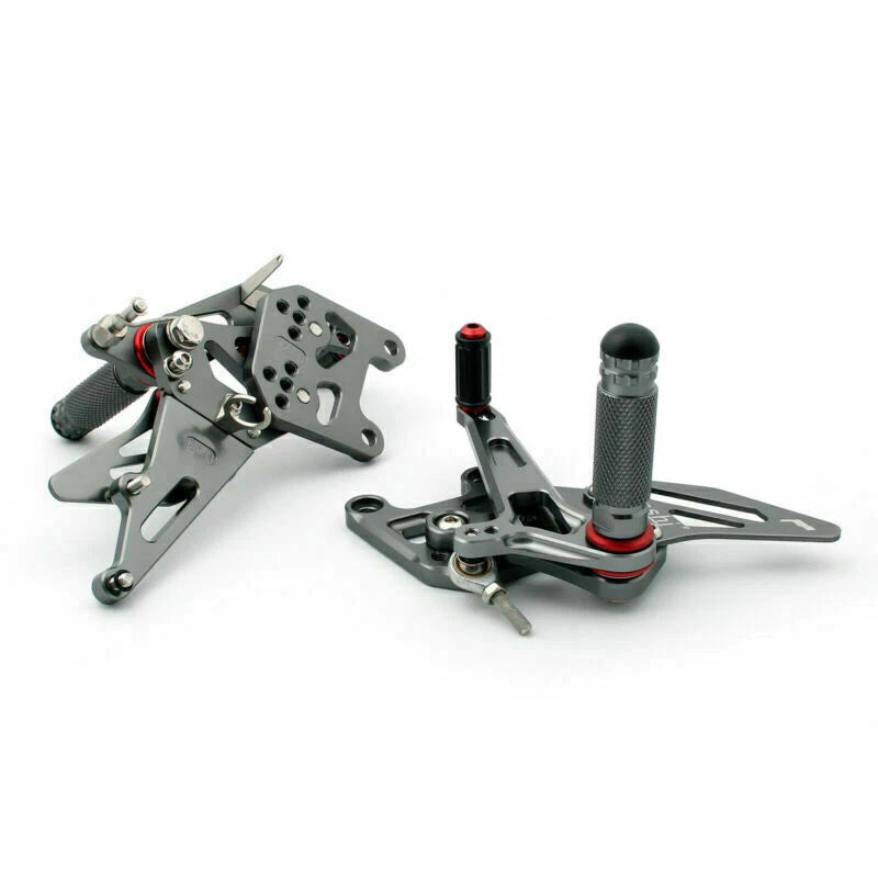 Rearset foot pegs for Honda CBR600RR (2007–2008) B1 T9 Gray