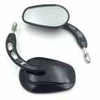 Black Big Racing Side Mirrors for Harley Low Rider (2014–2023)