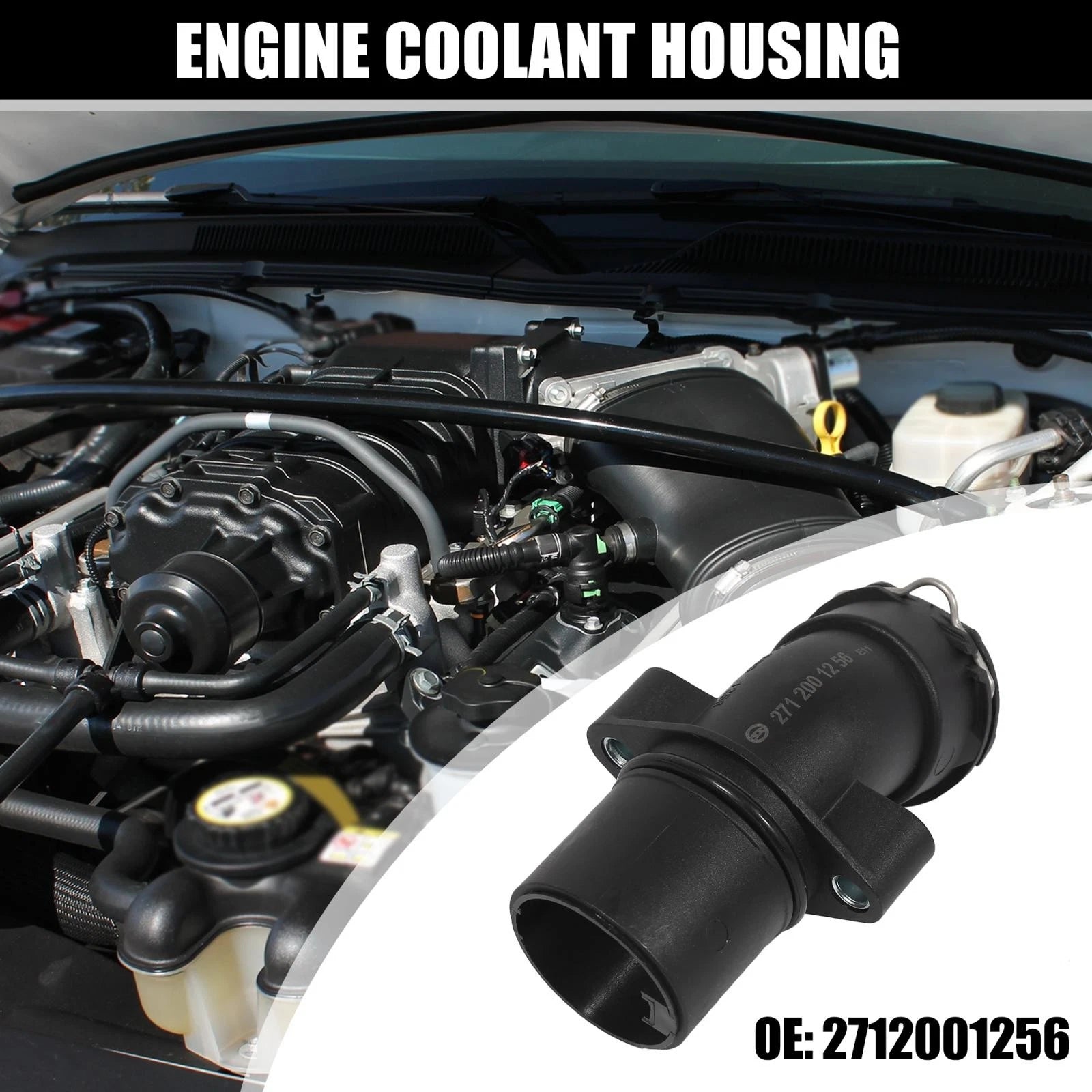 Engine Coolant Housing 2712001256 for Mercedes-Benz C230 (2003–2005)