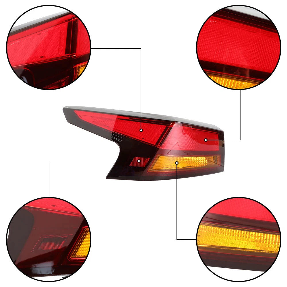 Rear Outer Tail Light Assembly Chrome for Nissan Altima (2019-2020)