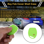 Light Blue Glow Car Key Case for Ford Courier (2016–2022) - 3 Buttons