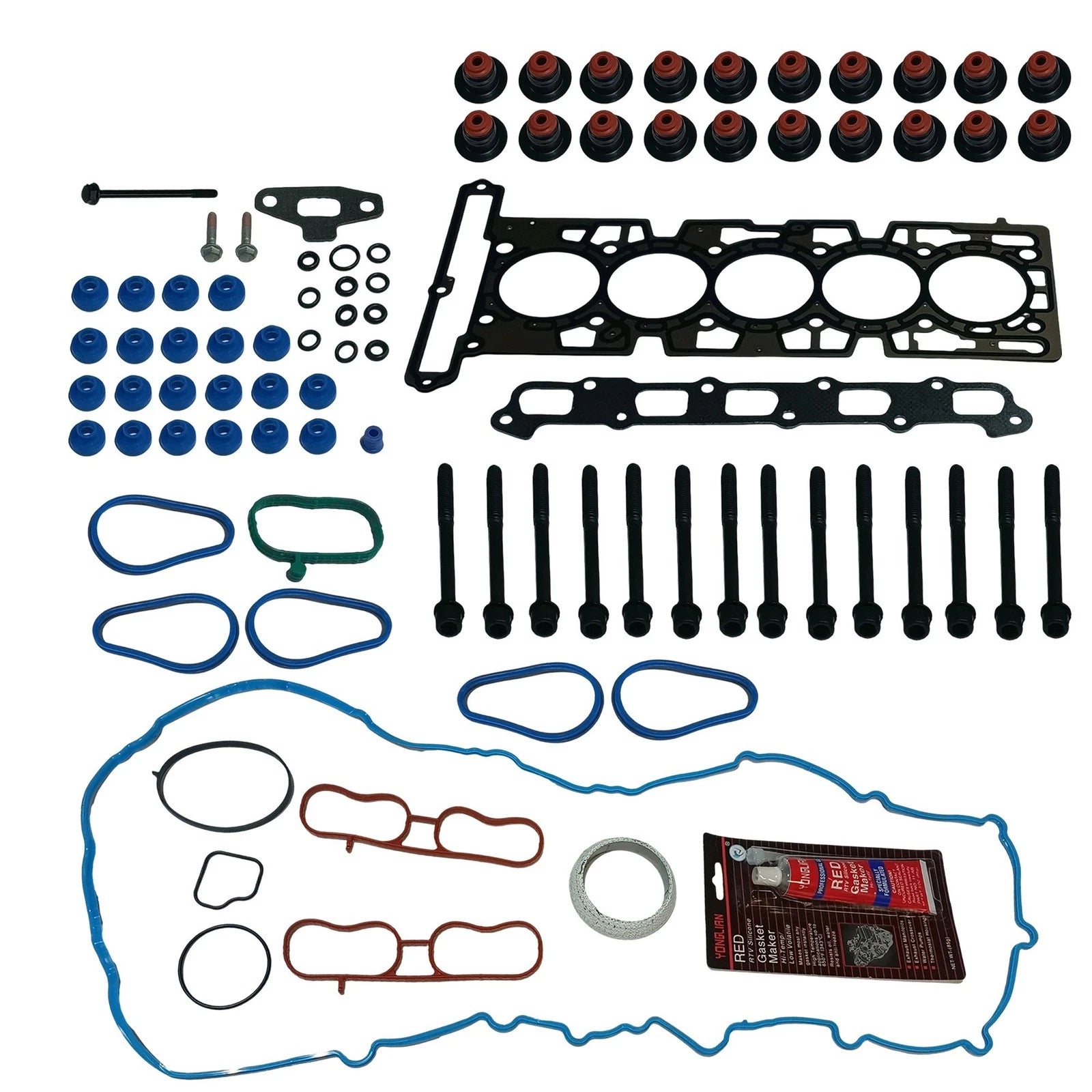 Head Gasket Bolts Set for Chevrolet Colorado GMC Canyon Hummer H3 (2004–2006)