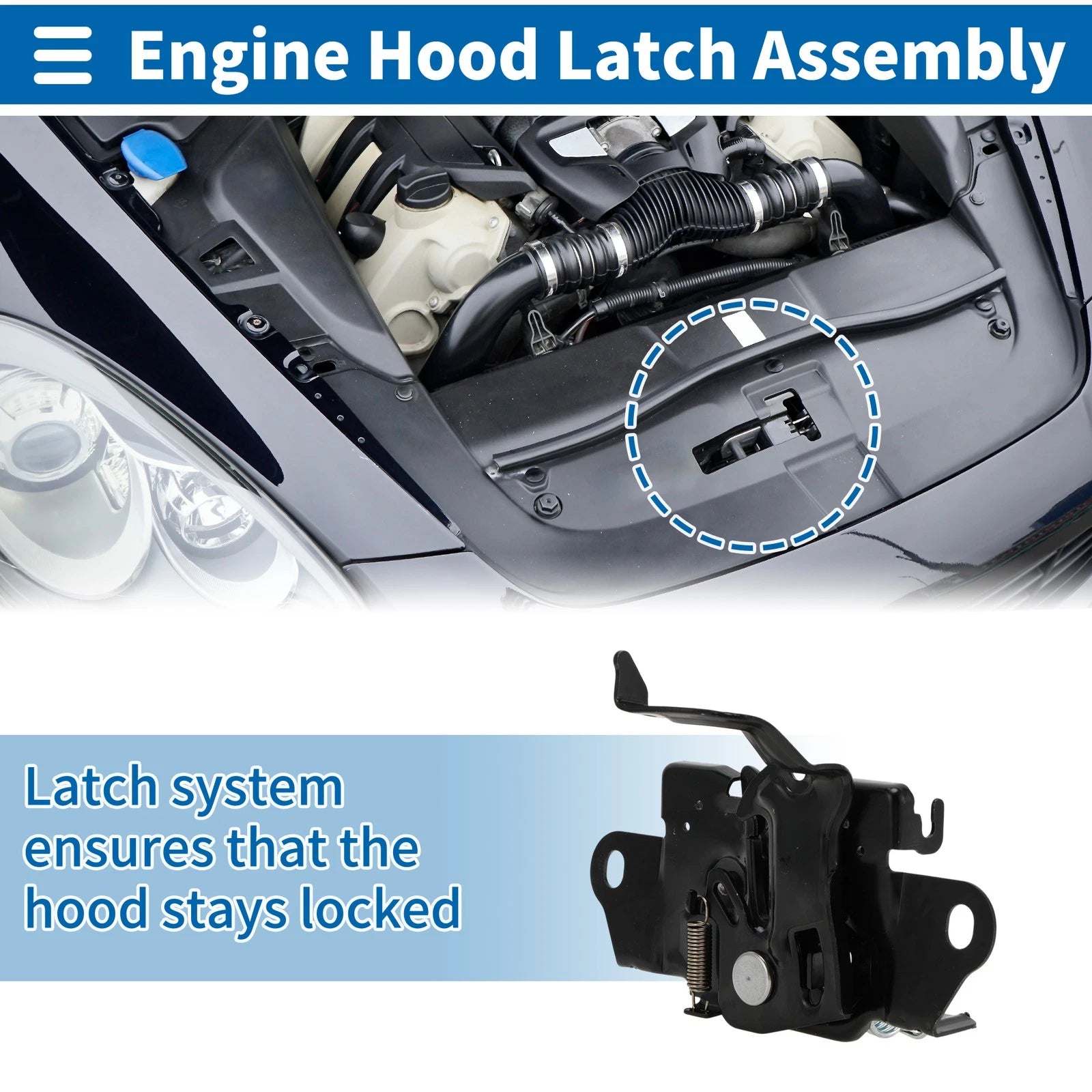 Hood Latch Assembly for Mazda 6 (2014–2017) No.GJT156620B/MA1234120