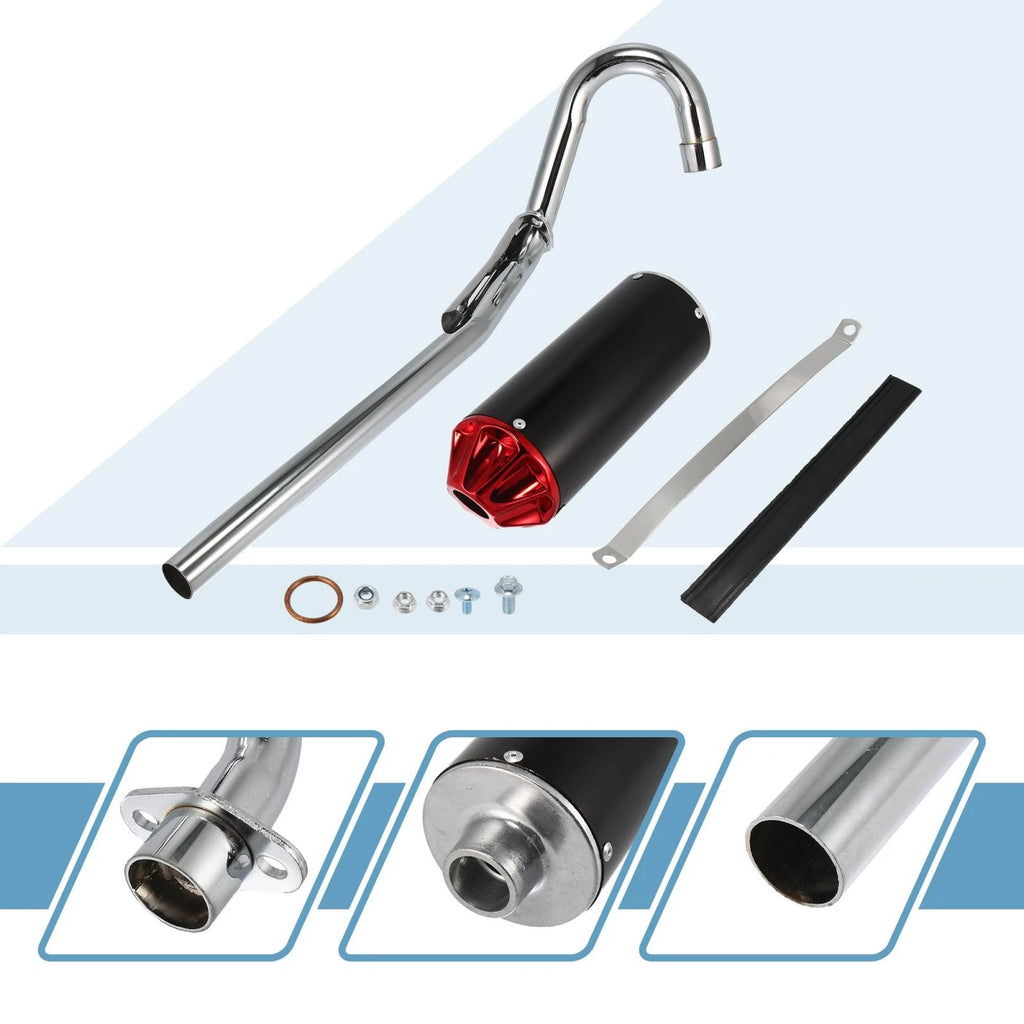 Muffler Exhaust Pipe System Kit for Honda CRF50 XR50 110cc 125cc (2004–2023)