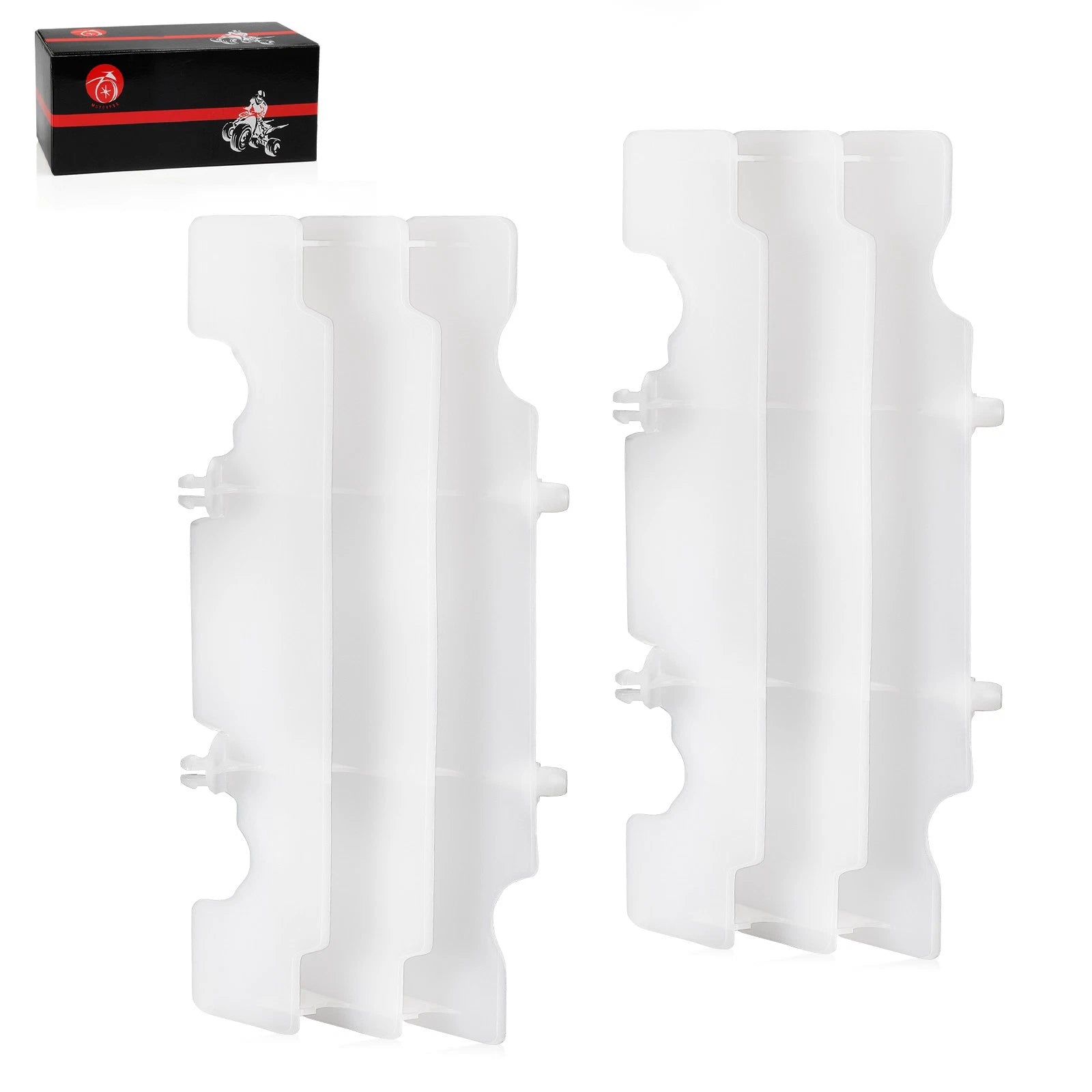 2X Radiator Louver Guard for Honda CR125R (1992–1997) - White