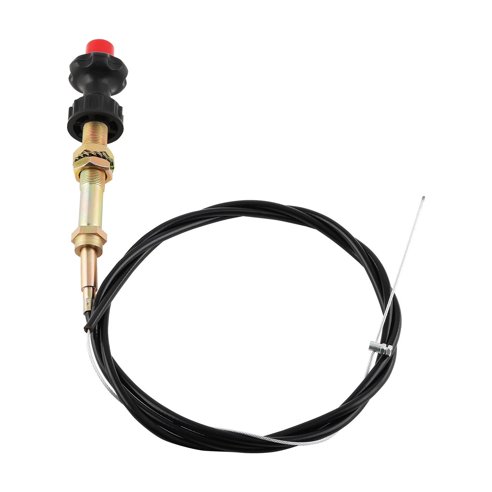 Adjustable Lock Control Cable for Universal Fit (2004–2010) 10 ft 2 in Black Knob