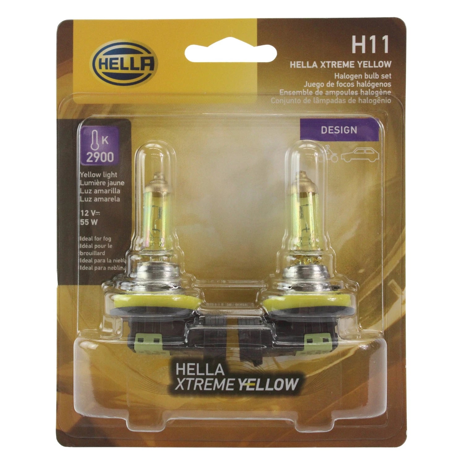 Hella H11 Multi-Purpose Light Bulb for Various Vehicles