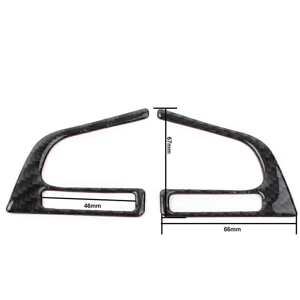 Carbon Fiber Steering Wheel Button Trim Cover for Subaru Forester (2013–2018)