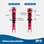 Adjustable Coilover Kit for Honda S2000 (2000-2009)