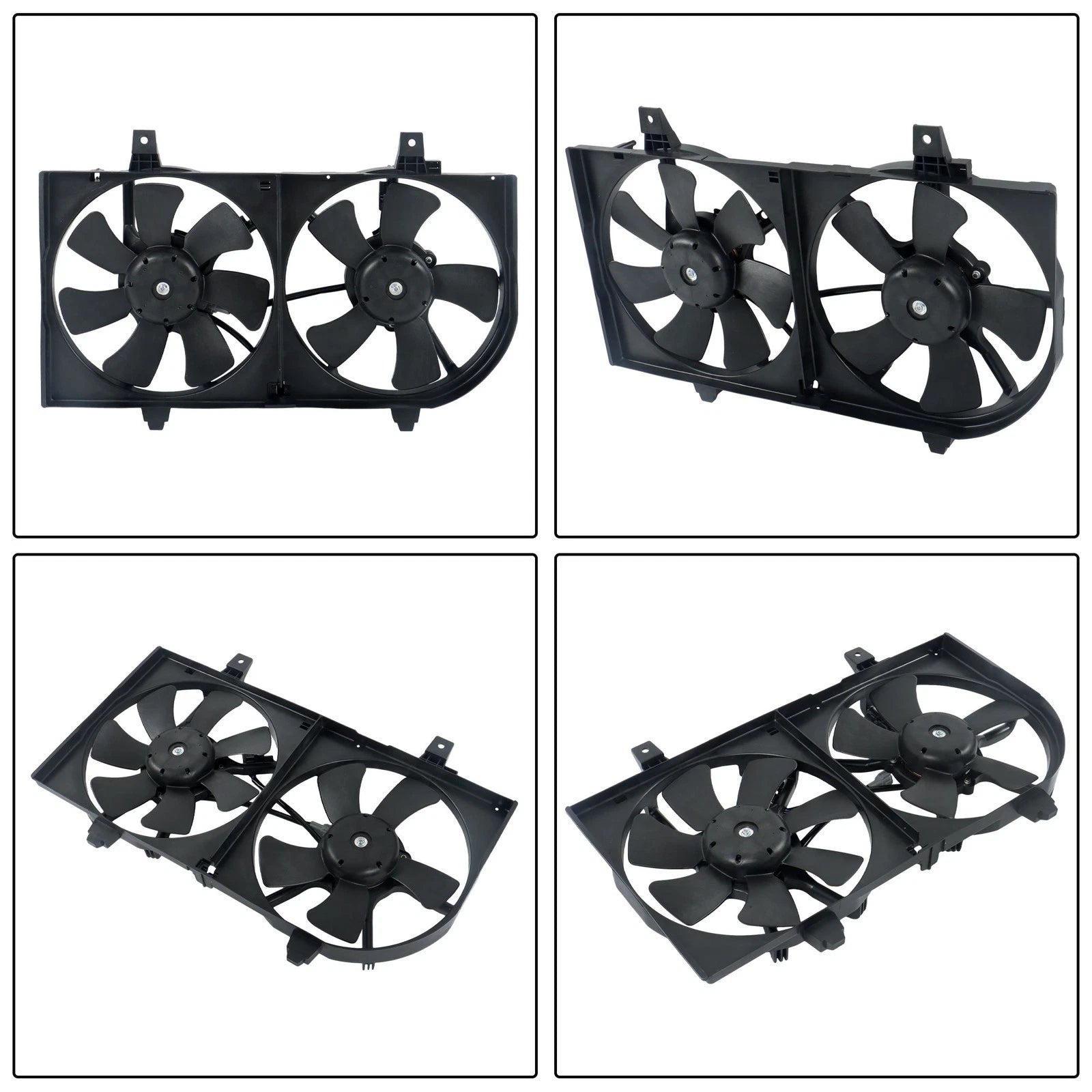 Dual Radiator Condenser Cooling Fan Assembly for Nissan Sentra 2002–2006