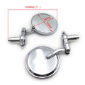 Chrome Foldable 1" 25mm Handle Bar End Side Mirrors for Universal Motorcycle