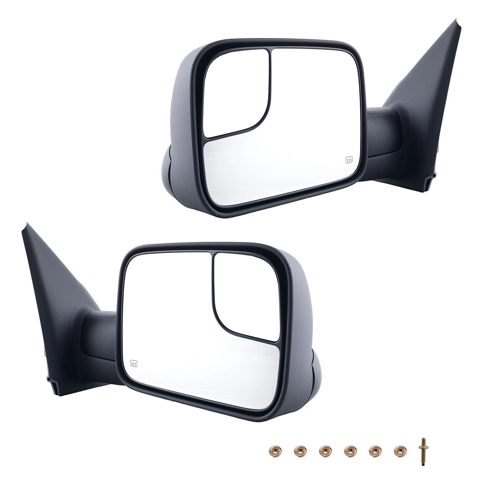 Power Towing Mirror for Dodge RAM 1500/2500/3500 (2002–2009) Heated Black