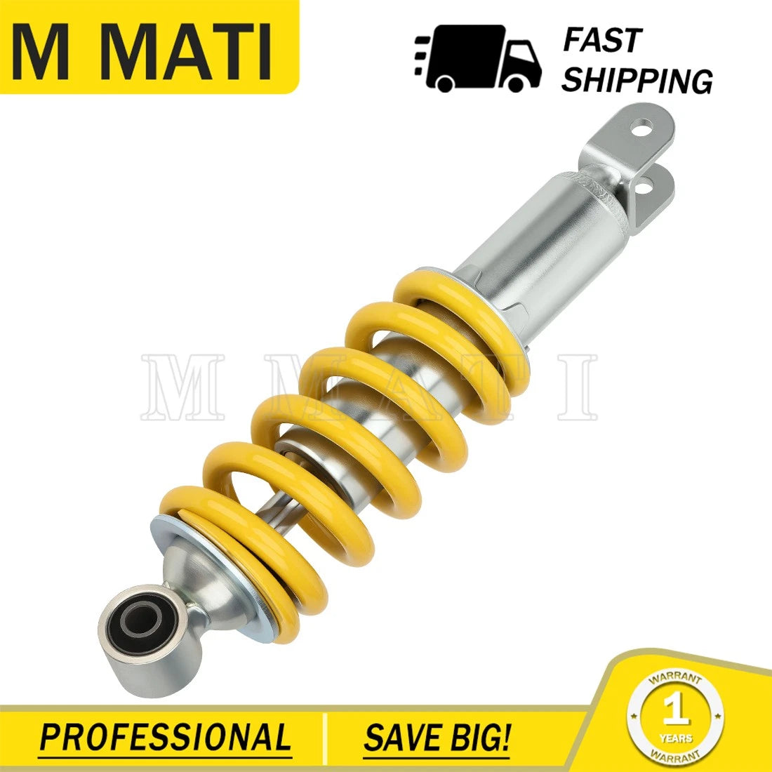 Rear Shock Absorber for Honda XR100R (1985–2003) 52400-KN4-013ZD Yellow