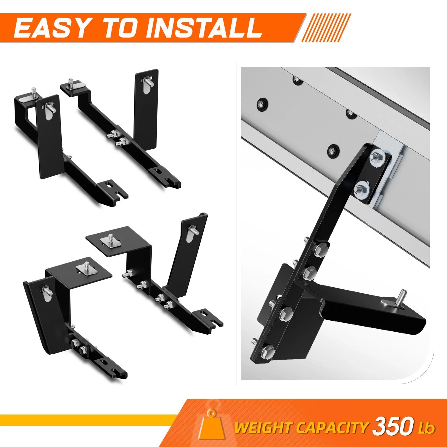 Passenger Side Steel Engine Hood Hinge for Toyota RAV4 (2013–2018)