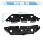 1 Pair Front Bumper Bracket for Ford Fusion (2013) DS7Z-17C947-B Plastic Black