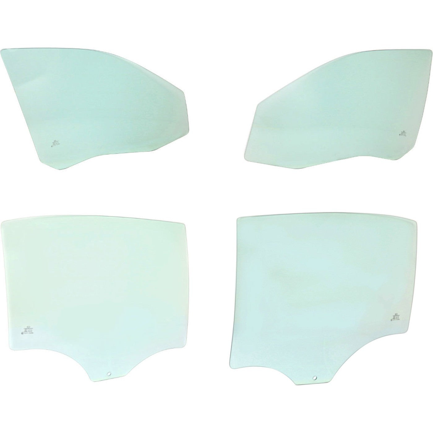 Set of 4 Door Glass for Chevrolet Malibu (2004–2008)