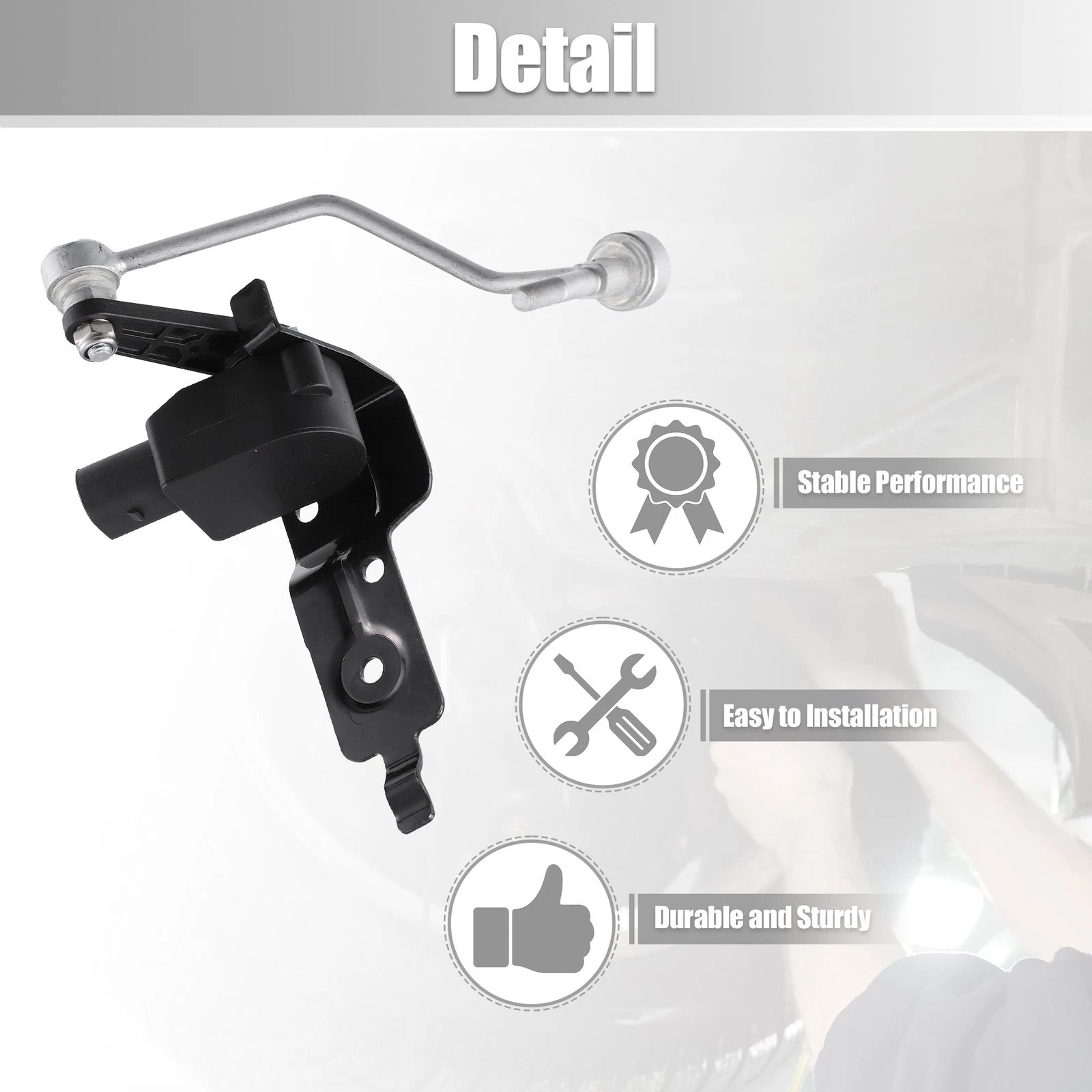 Set of 2 Front Left Air Suspension Ride Height Level Sensors for Audi A6 (2006–2011)