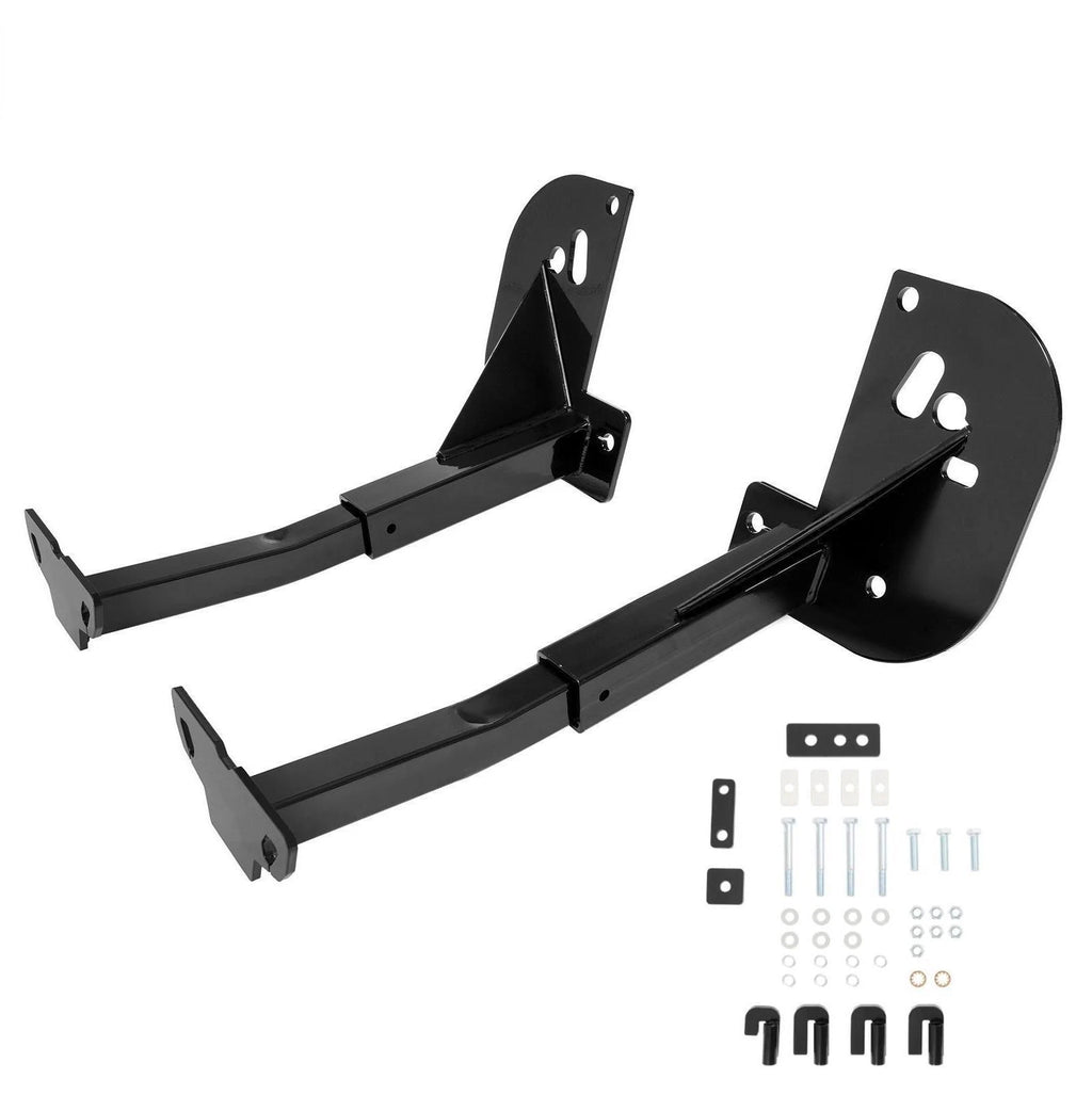 2X Front Camper Tie Down for Ford F250 F350 F450 (2011–2016) Powder Coated Black