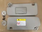 Sun Visor Set for Chevy Cruze (2017–2018) - Gray, Left & Right, w/Mirror